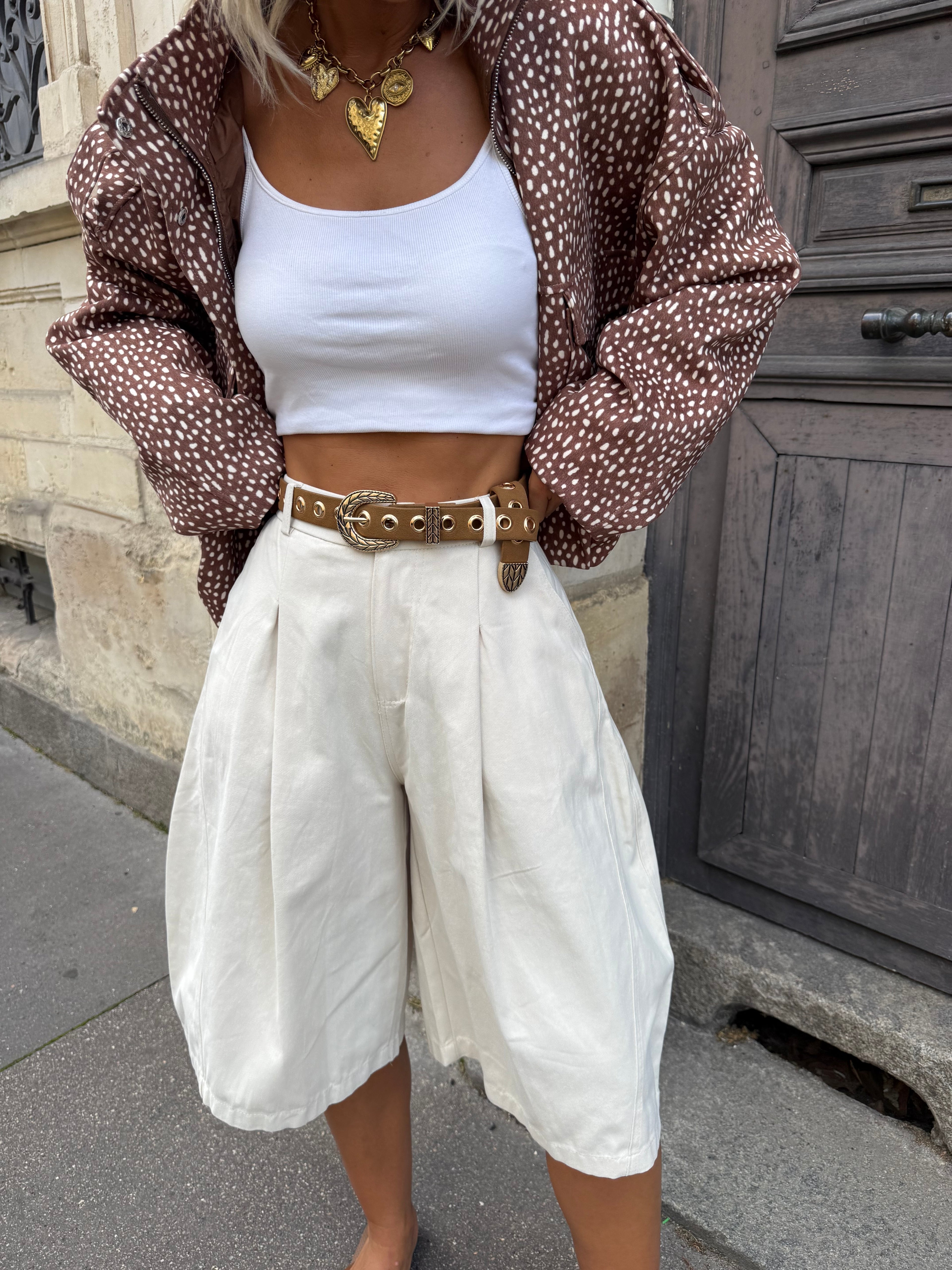 Bermuda Cléo beige