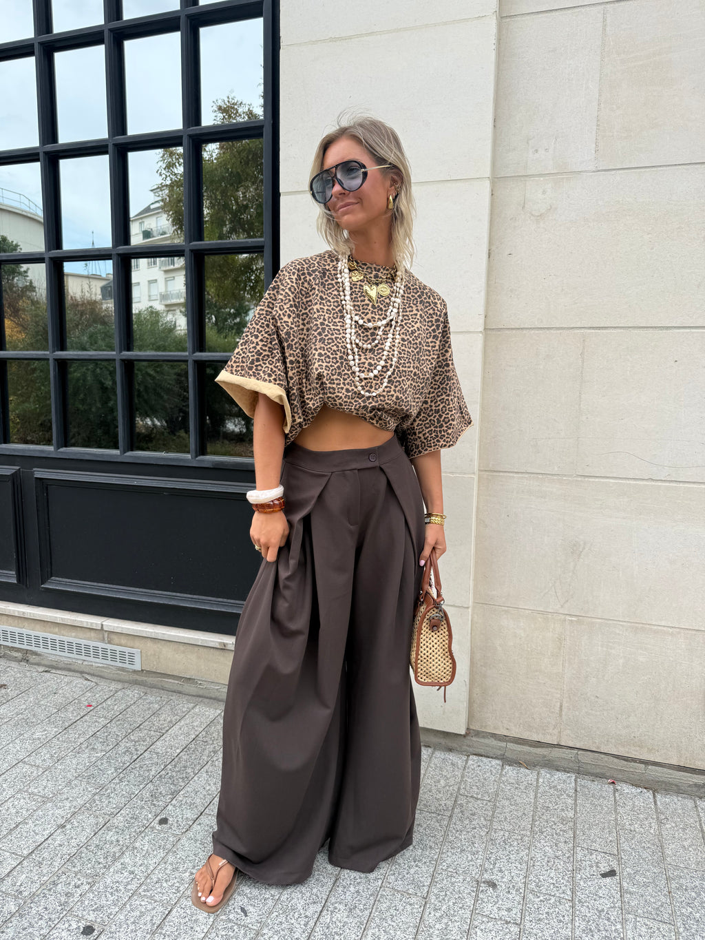 Pantalon Armand marron