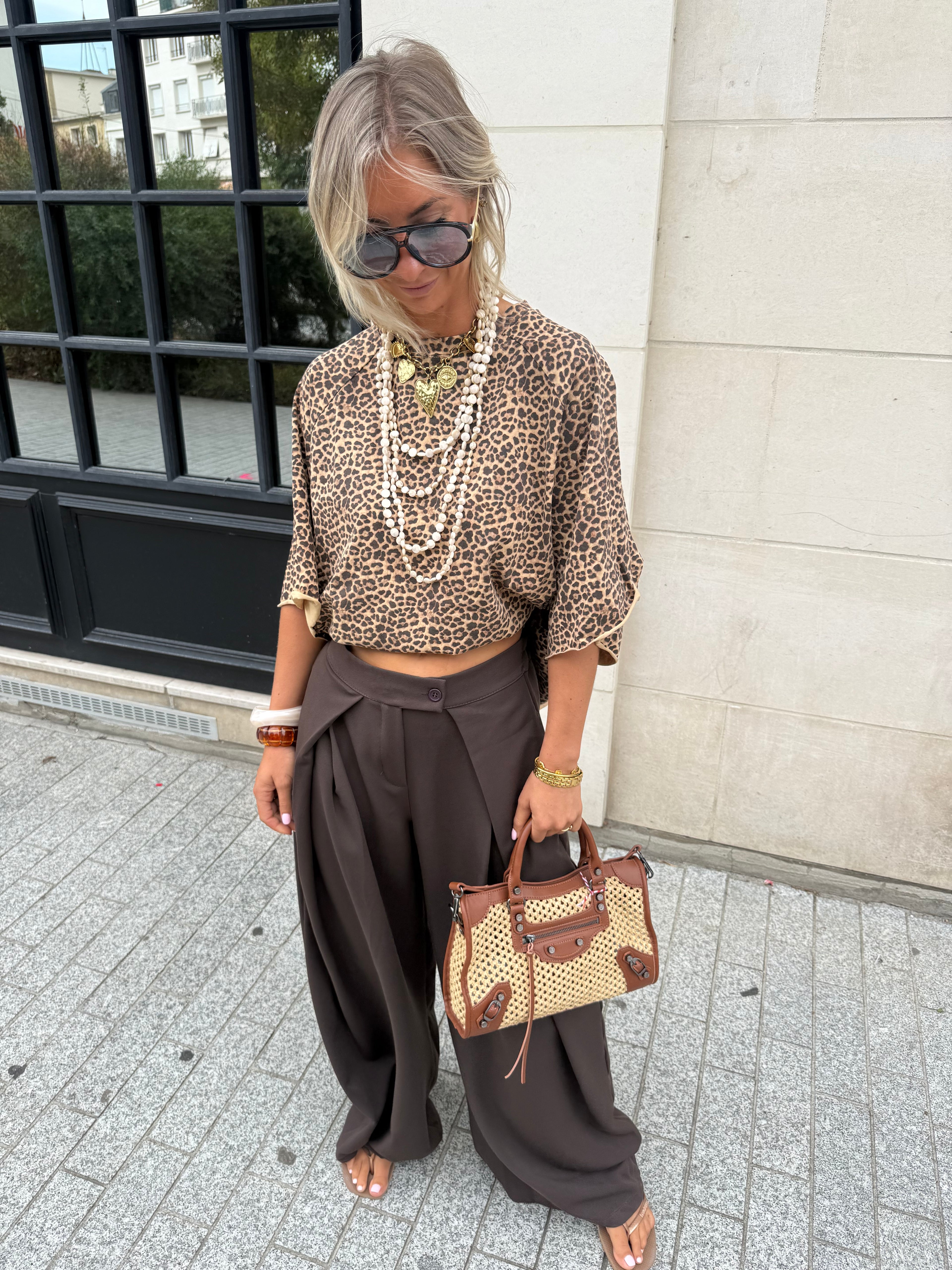 Pantalon Armand marron