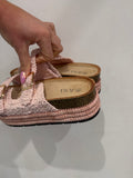 Sandales Bali roses