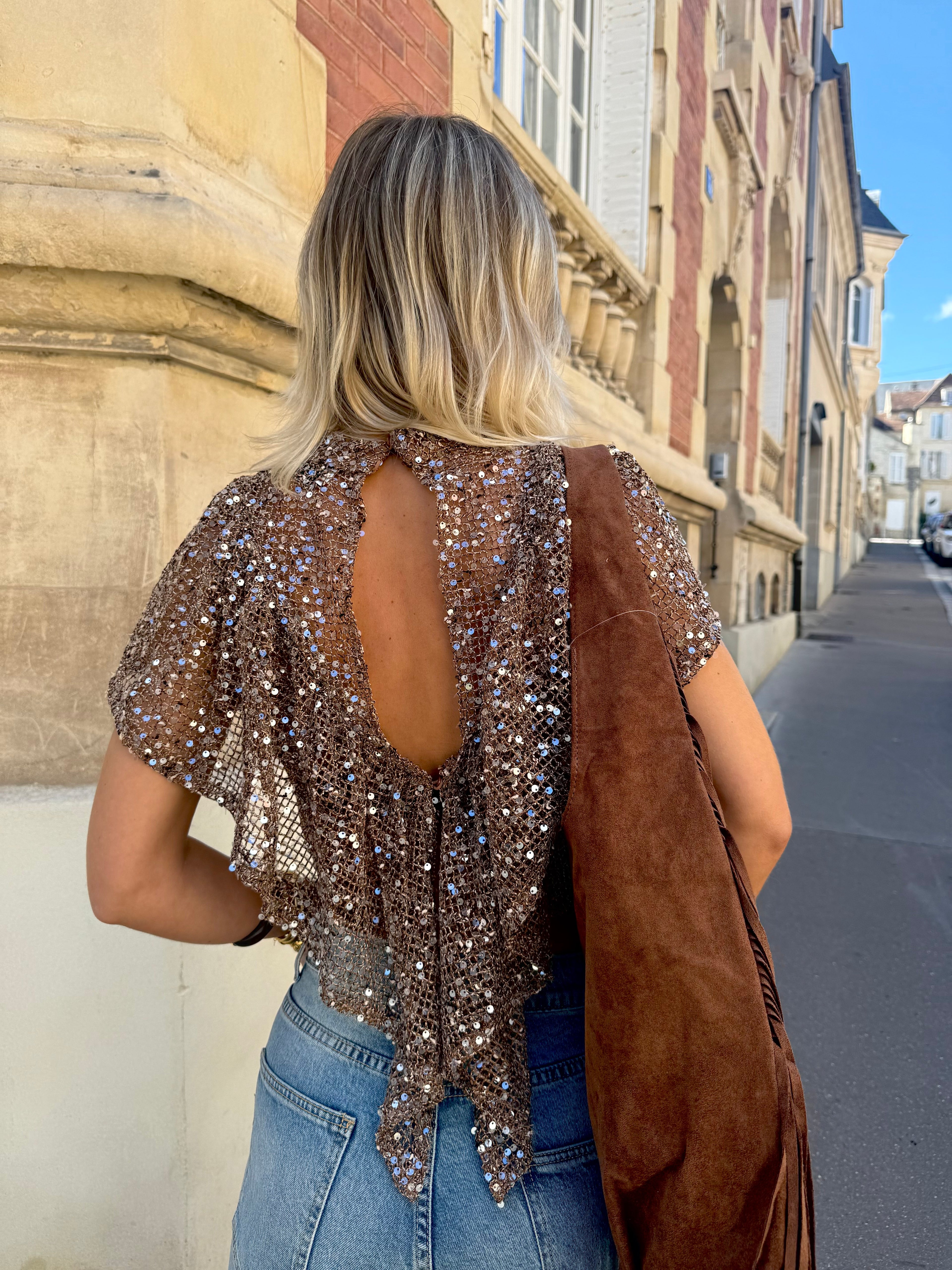 Blouse Gigi marron