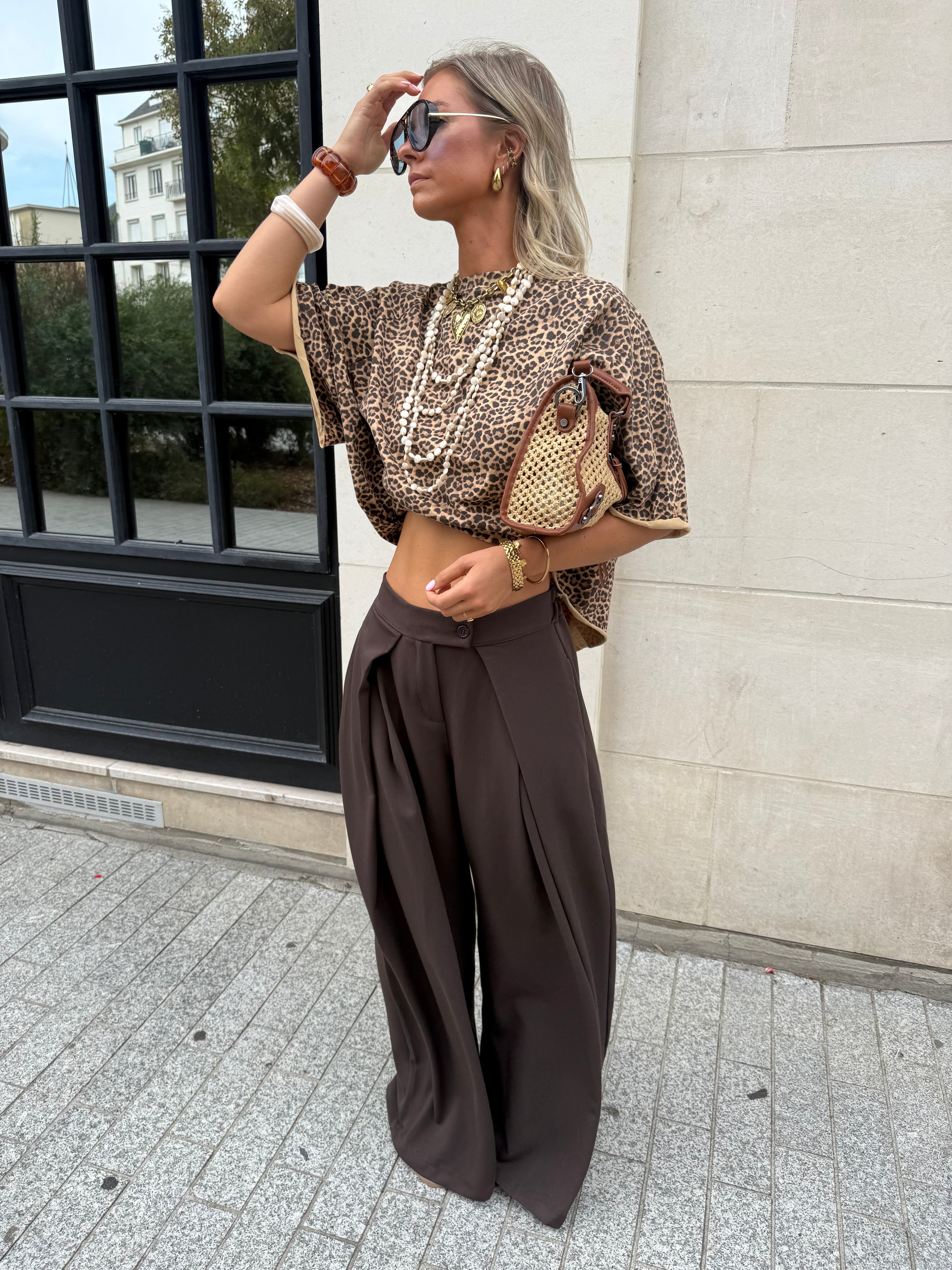 Pantalon Armand marron