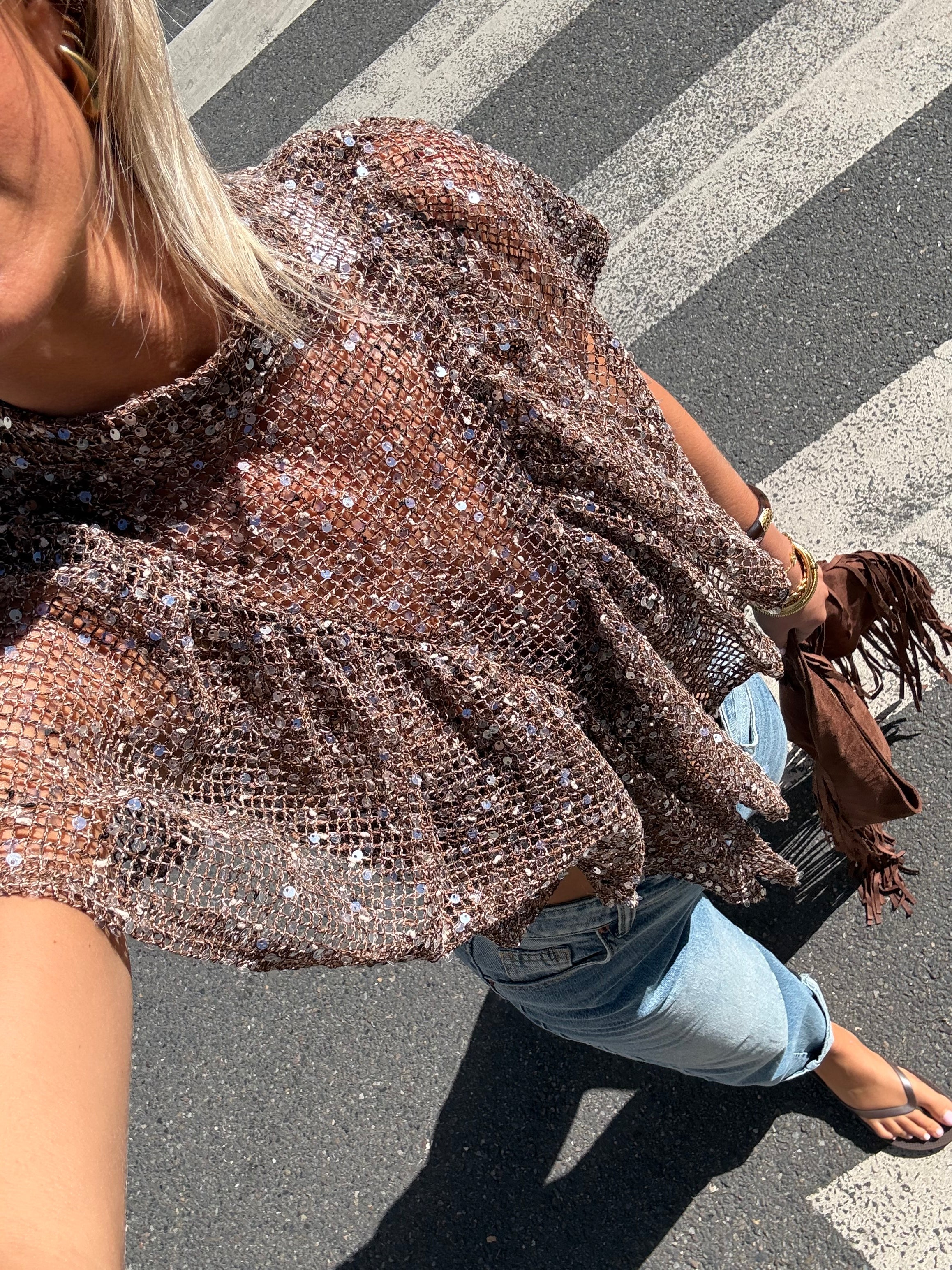 Blouse Gigi marron