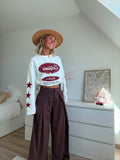Pantalon Eliott bordeaux