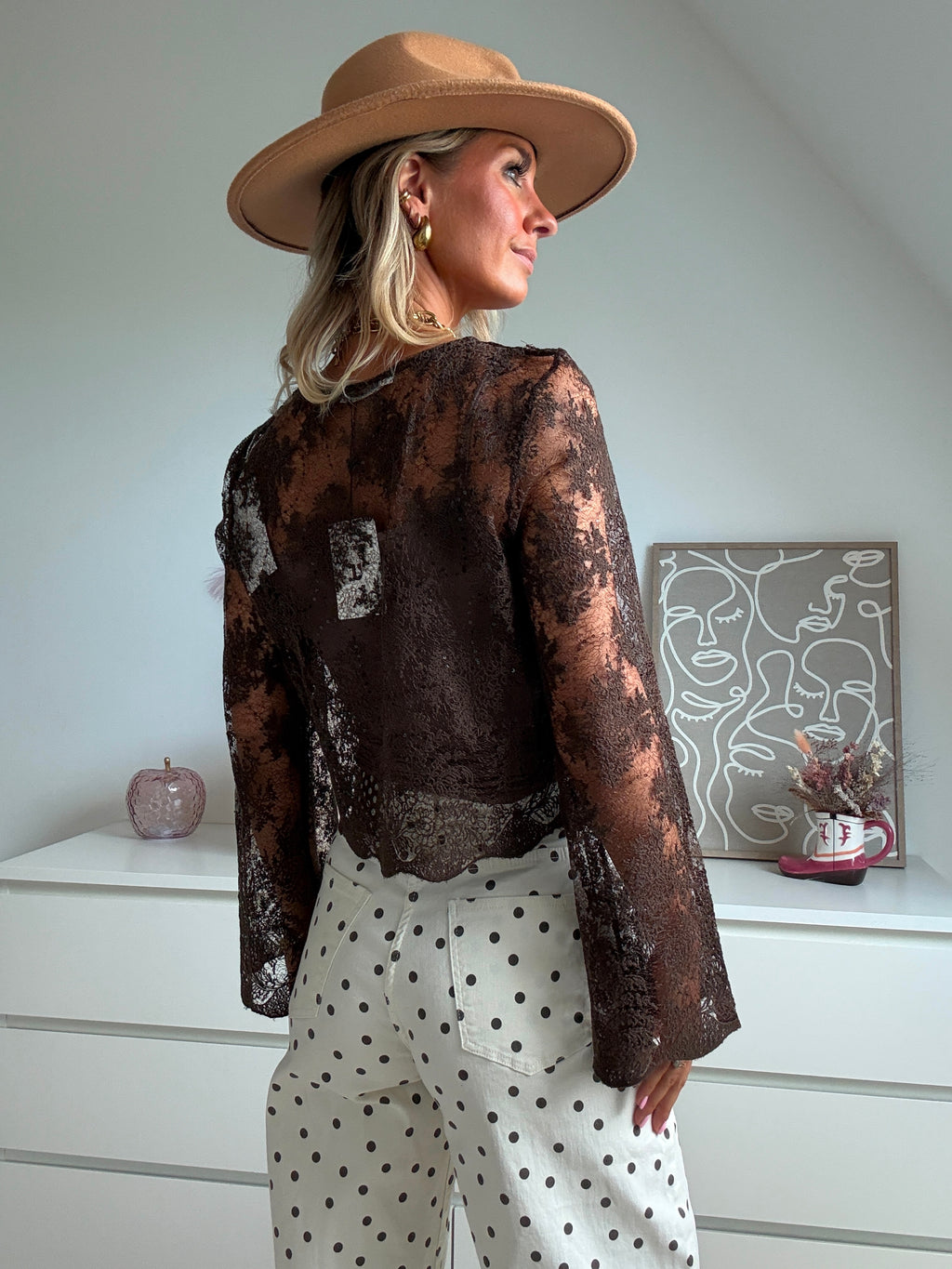 Blouse Romy marron