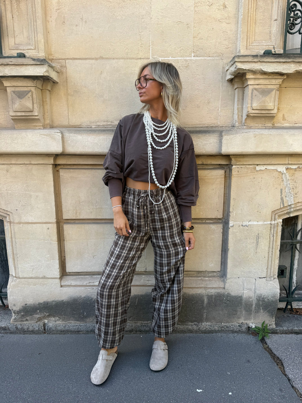 Pantalon Raphael marron