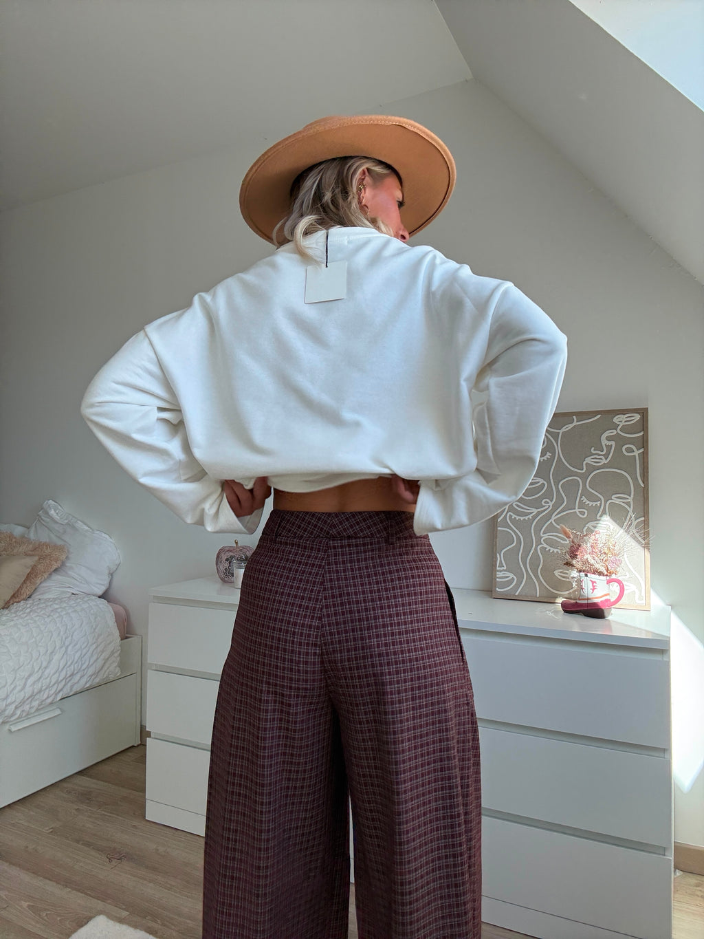 Pantalon Eliott bordeaux
