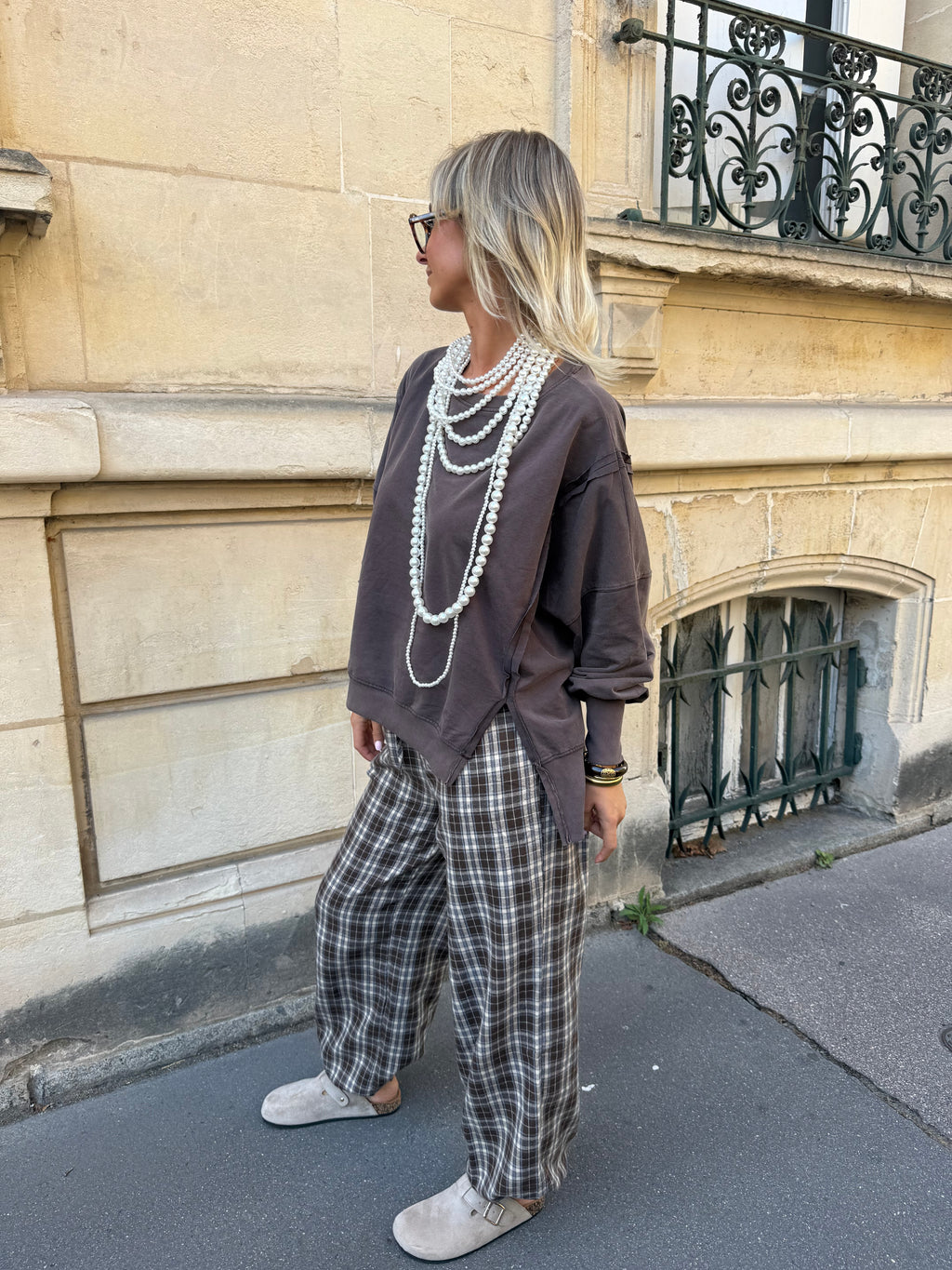 Pantalon Raphael marron