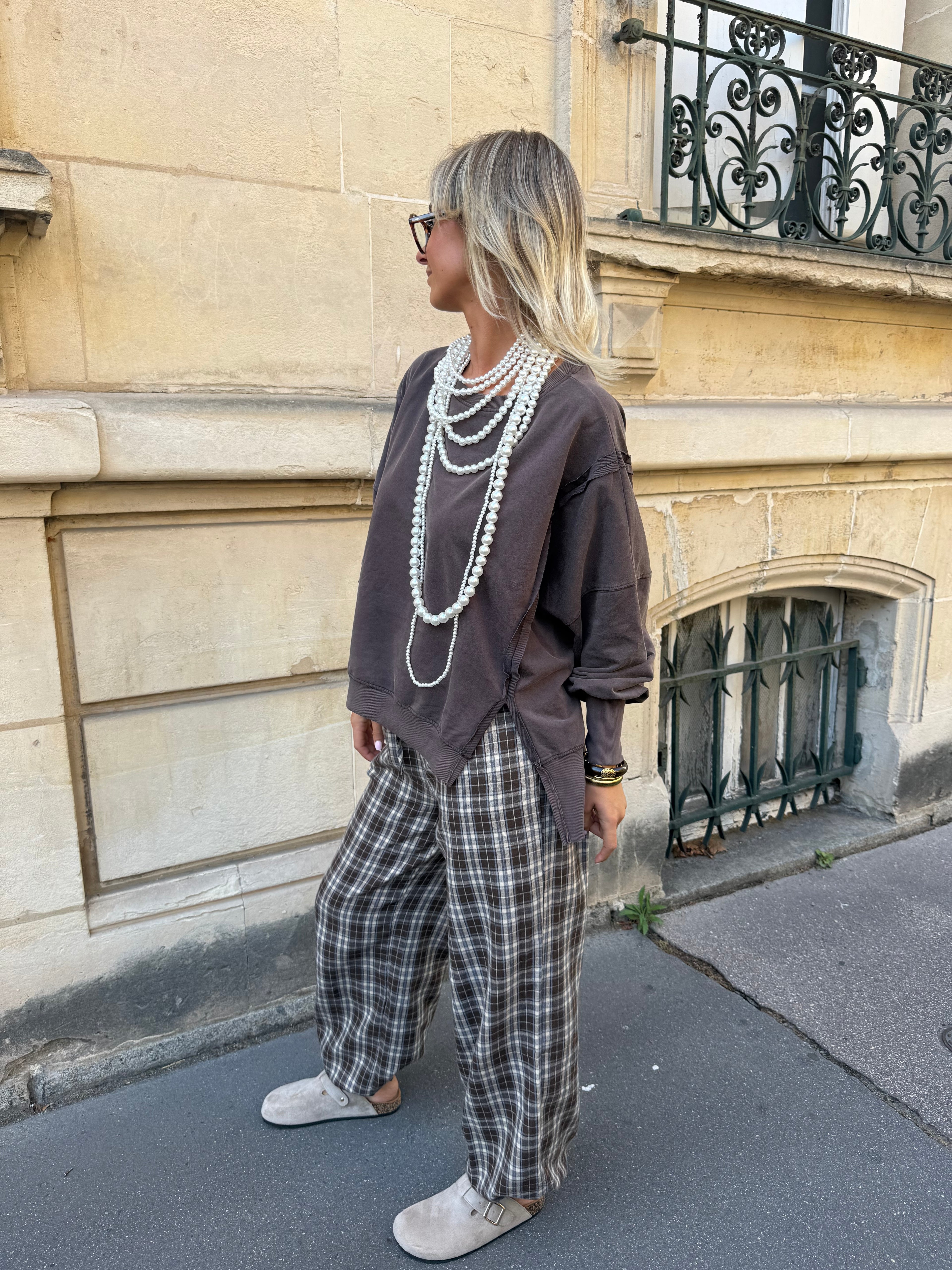 Pantalon Raphael marron