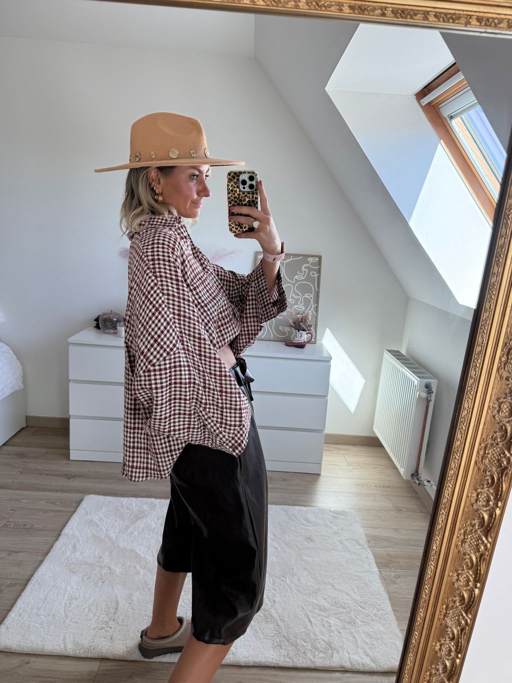 Chemise Anouck bordeaux