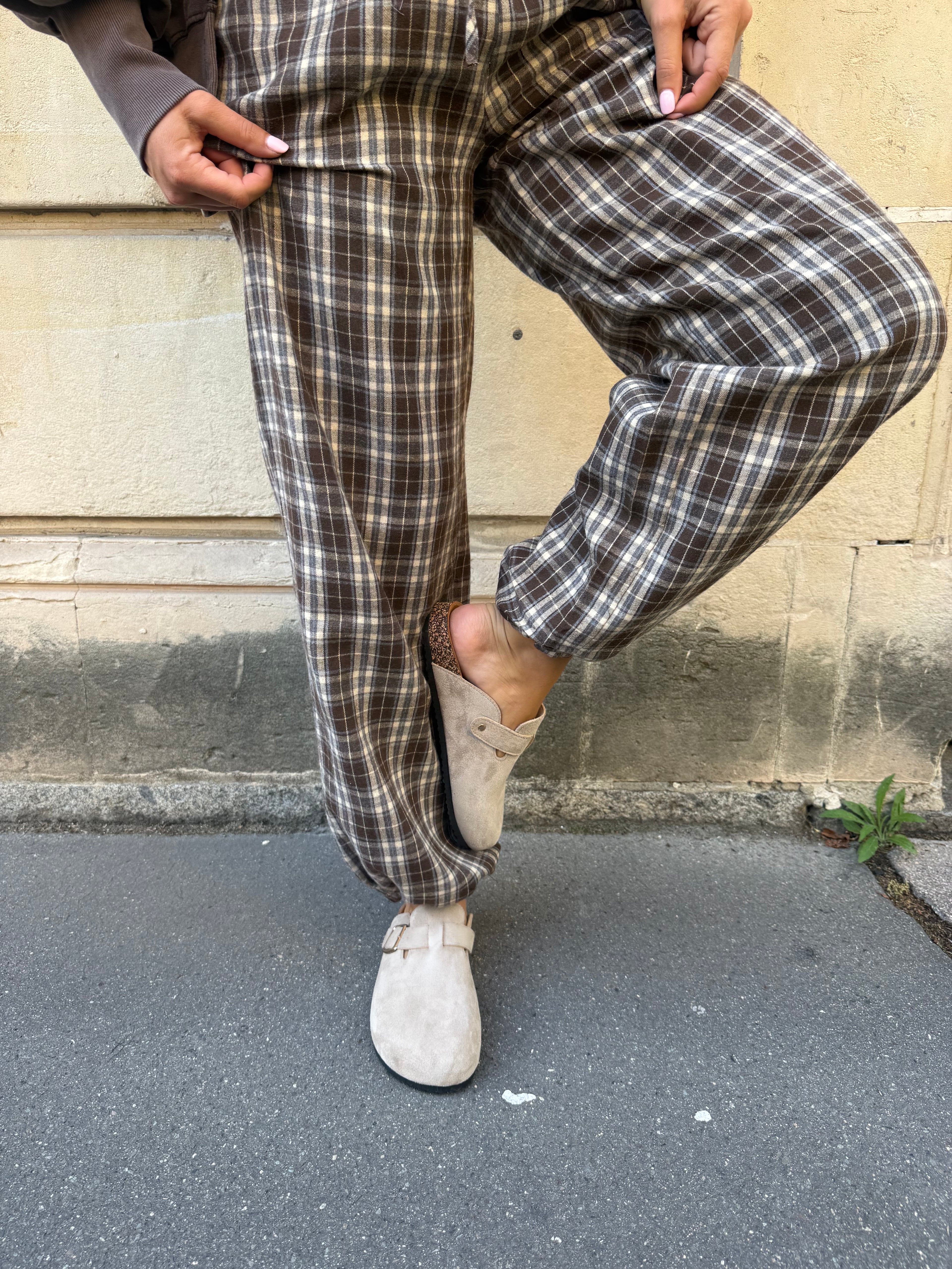 Pantalon Raphael marron