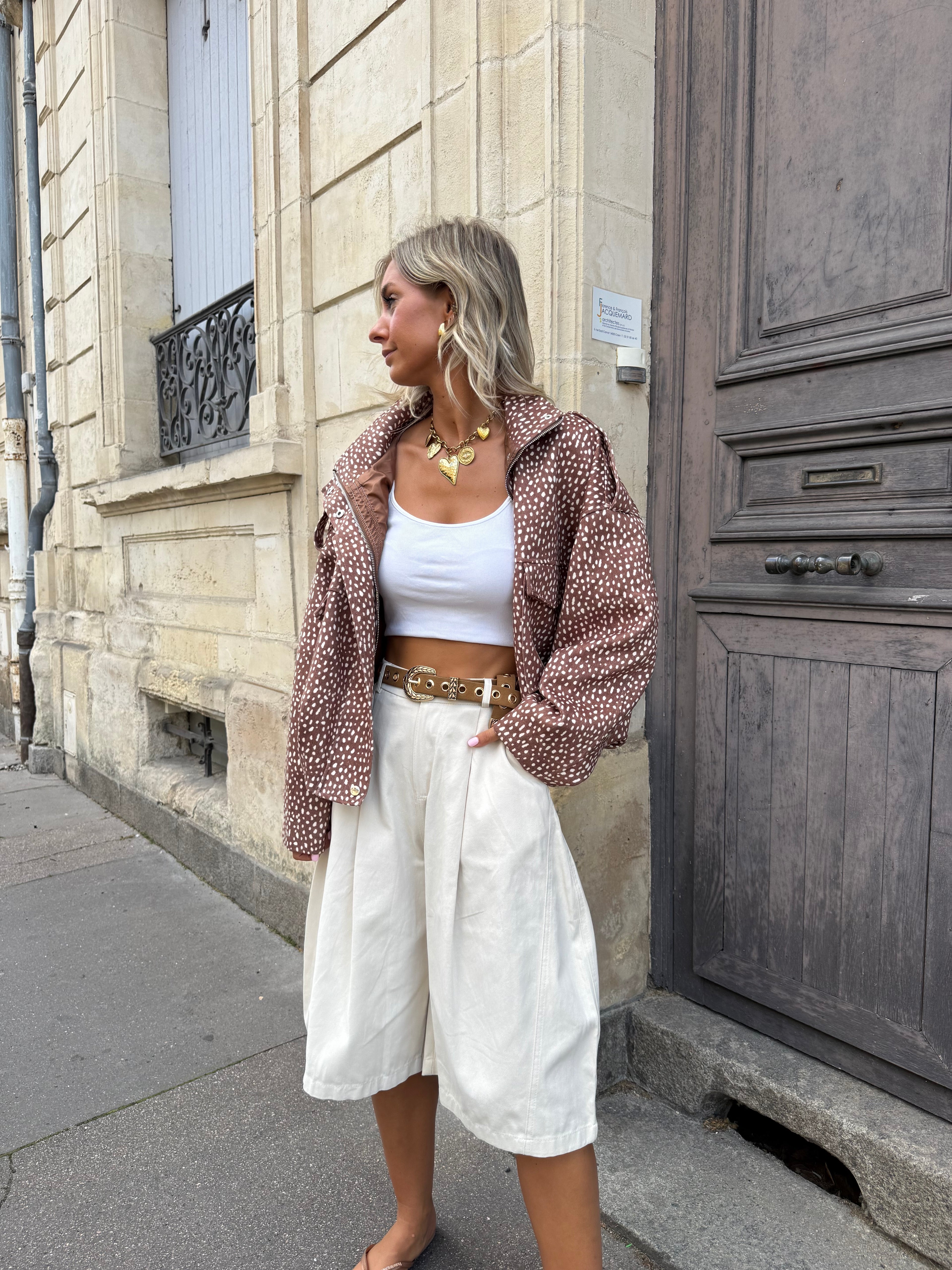 Bermuda Cléo beige