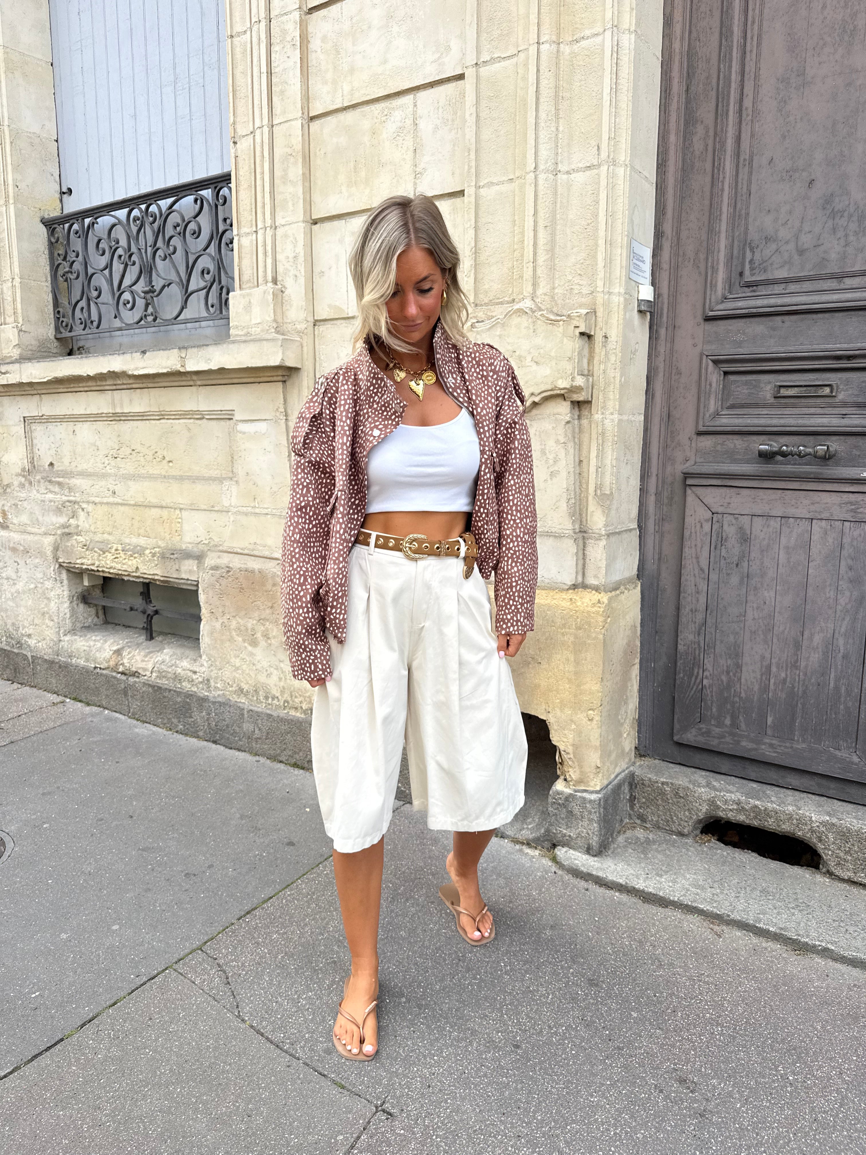 Bermuda Cléo beige