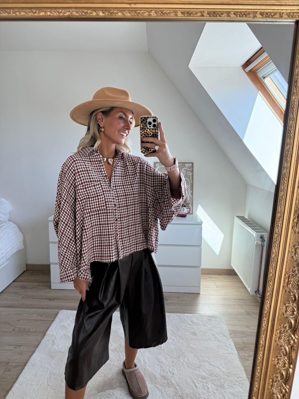 Chemise Anouck bordeaux