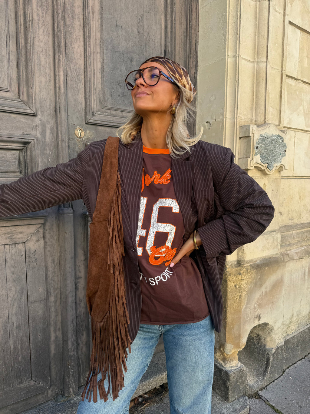 Tee-shirt NY orange