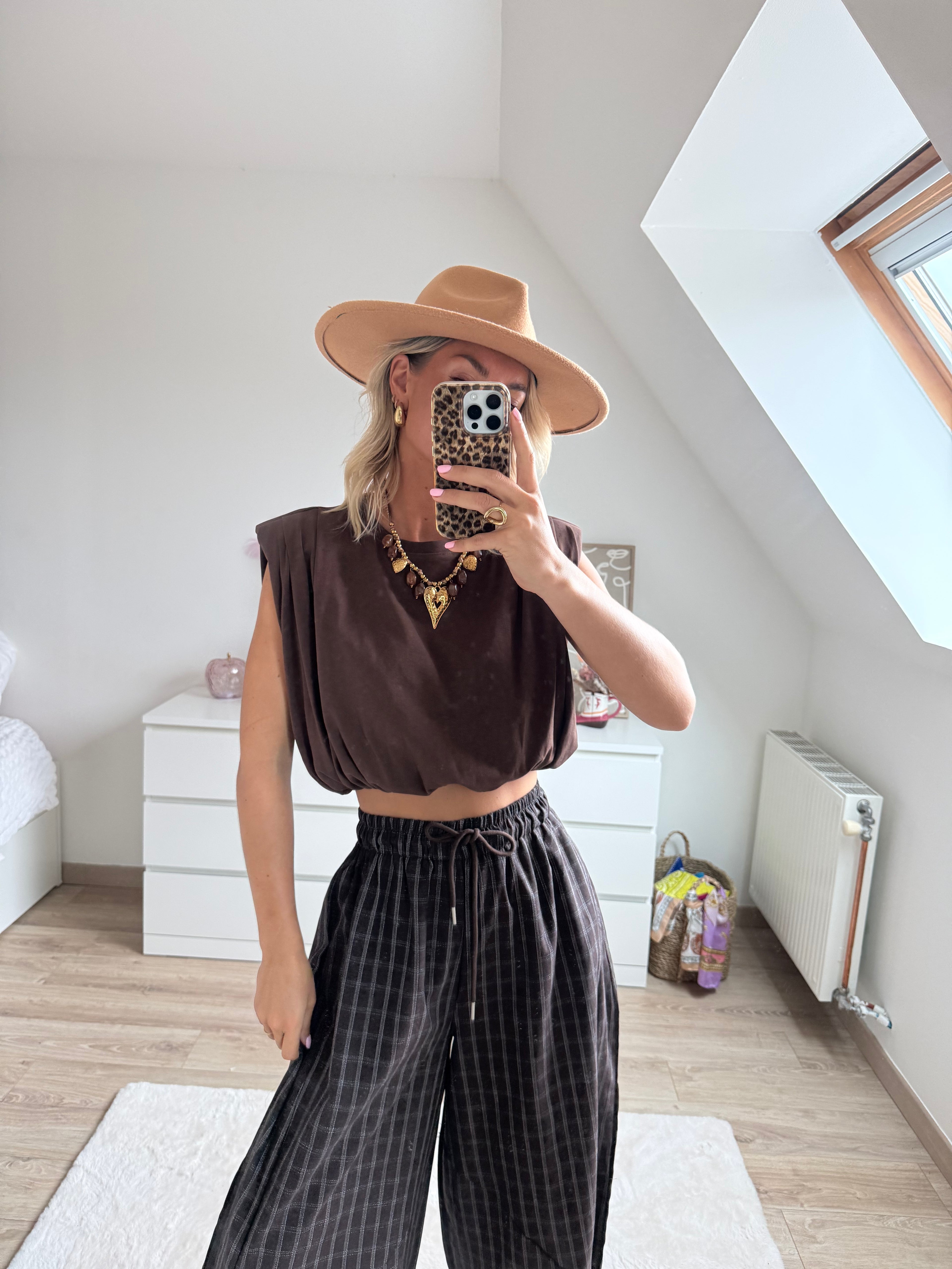 Top Alice marron