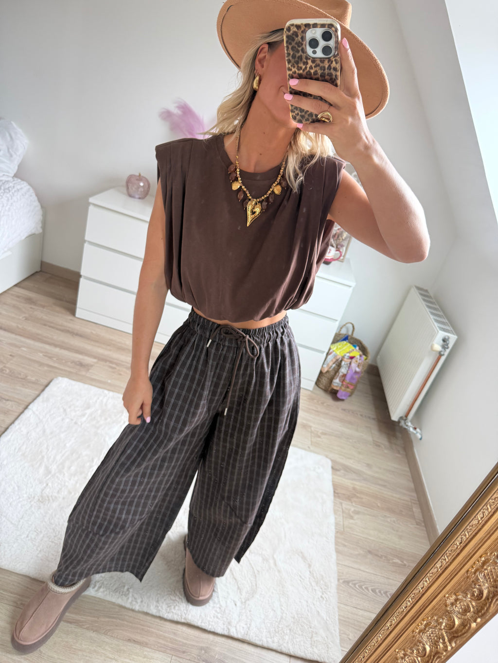 Top Alice marron