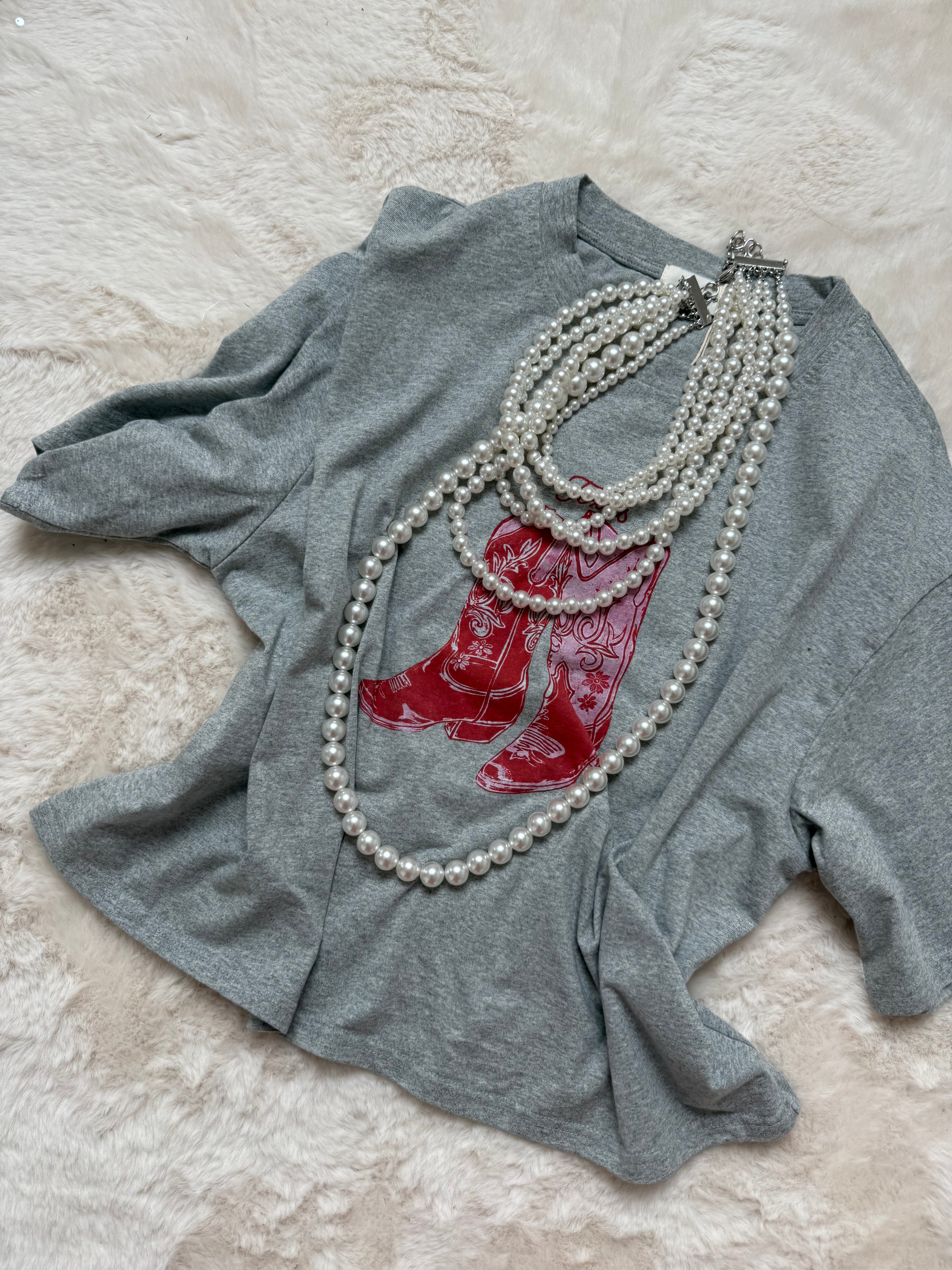 Tee shirt Santiags gris
