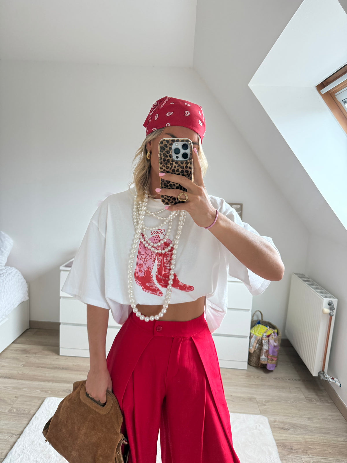 Pantalon Armand rouge