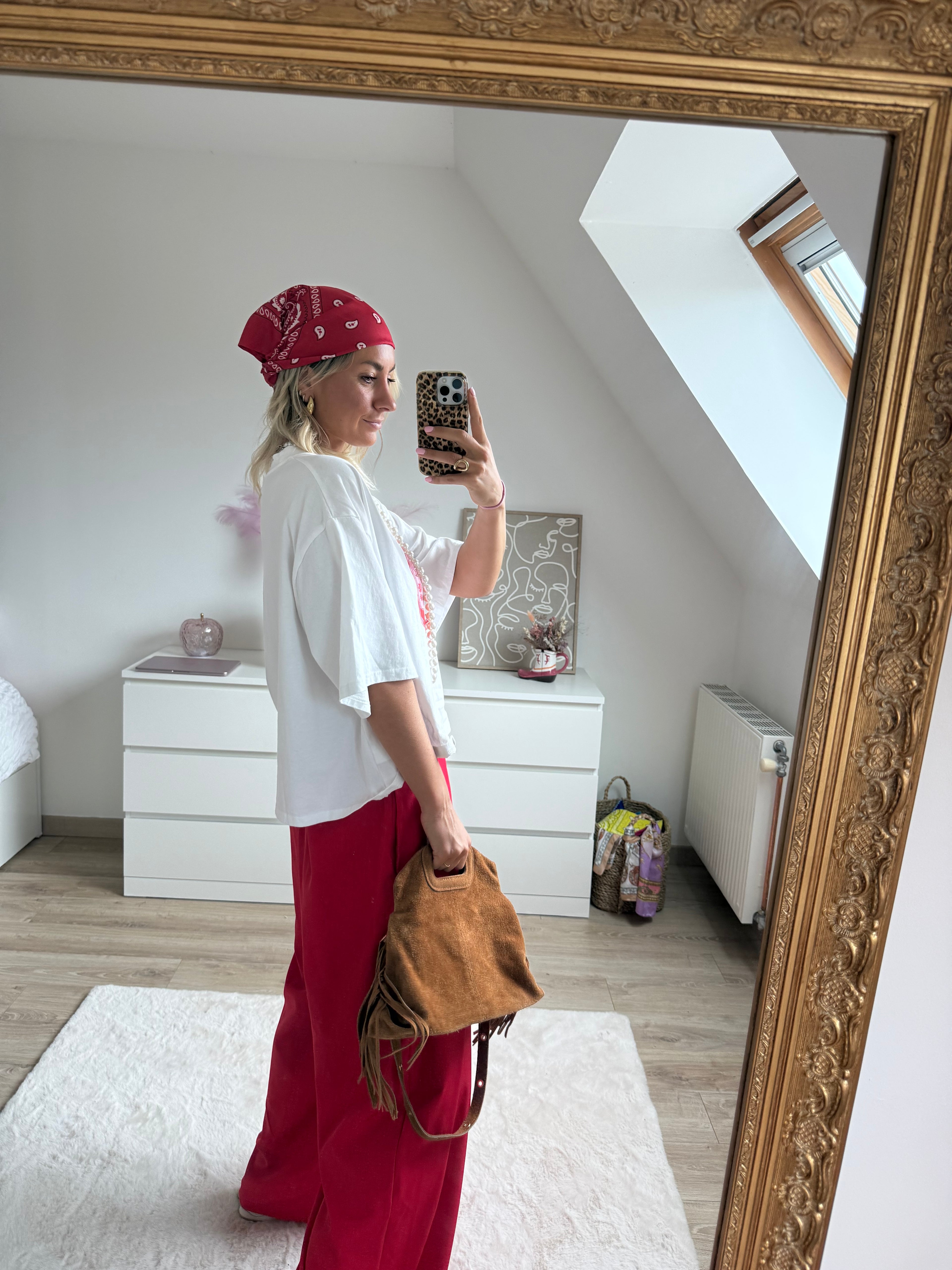 Pantalon Armand rouge