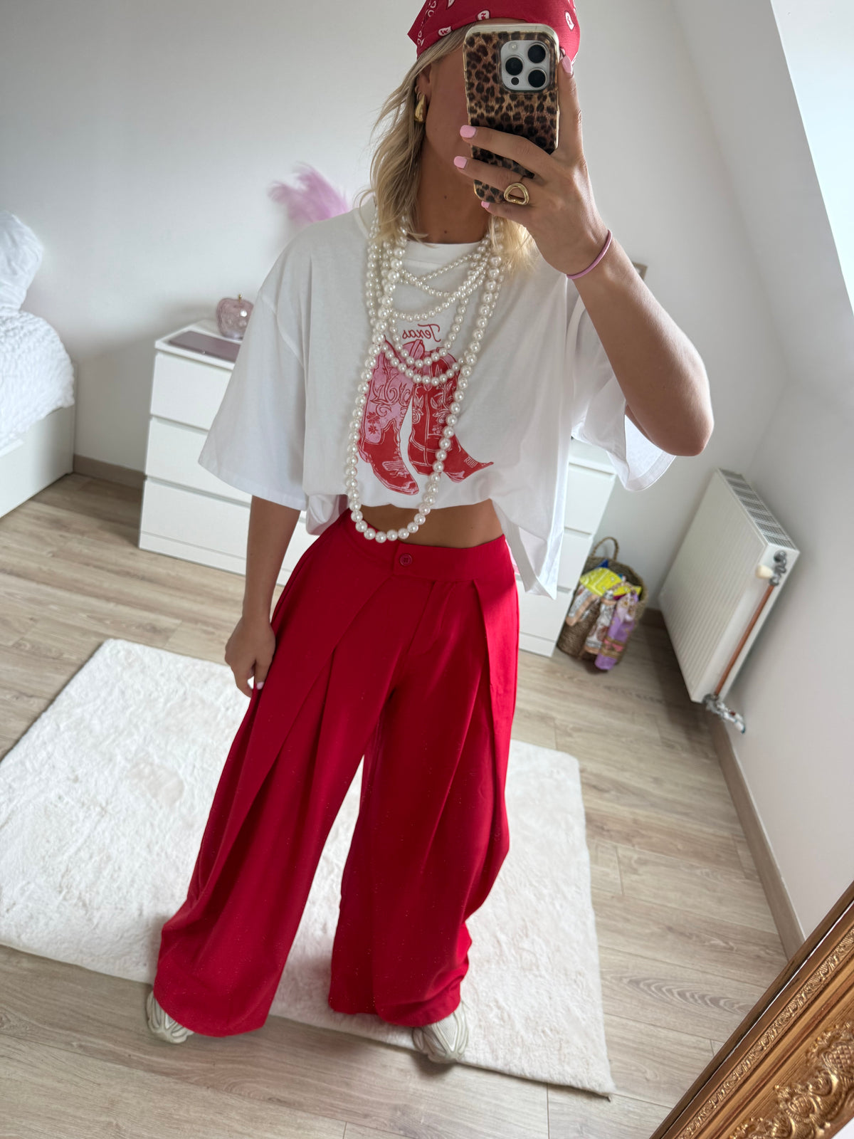 Pantalon Armand rouge