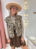 Veste Sherpa leopard