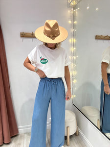 Pantalon Eléanore bleu