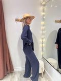 Ensemble Lysie bleu