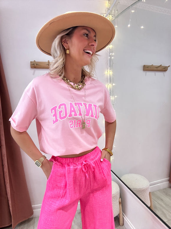 Tee shirt Vintage rose baby