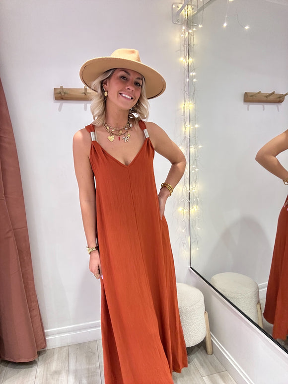 Robe Zendaya terracota