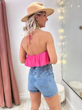Jupe Short Jadene bleu