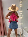 Jupe Short Jadene bleu