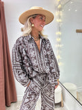 Chemise Isma marron