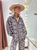 Chemise Isma marron