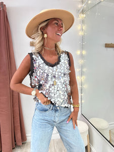 Top Ibiza gris