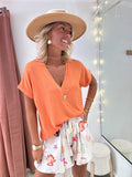 Tee shirt Anaé corail