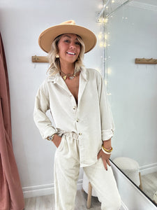 Chemise Amelia beige