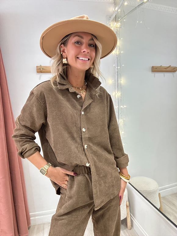 Chemise Amelia marron