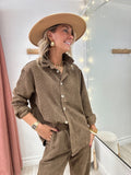 Chemise Amelia marron