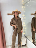 Pantalon Amelia marron