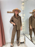 Pantalon Amelia marron