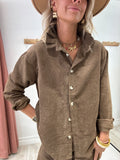 Chemise Amelia marron