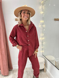 Chemise Amelia bordeaux