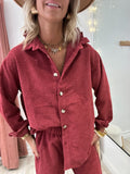 Chemise Amelia bordeaux