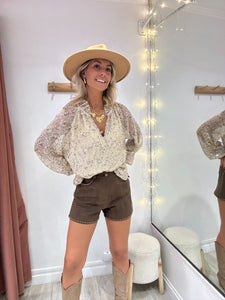 Short Lisa marron