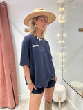 Tee shirt Rive gauche bleu marine