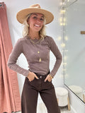 Top Julia marron