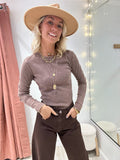 Top Julia marron
