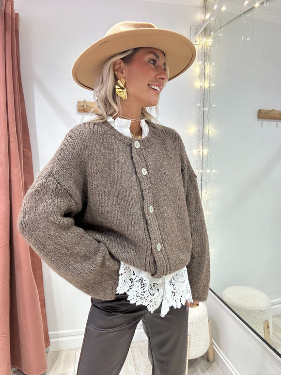 Gilet Cléa marron