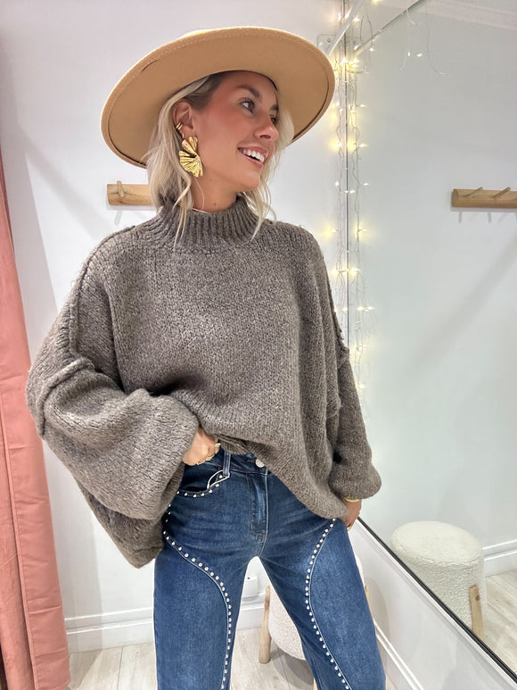 Pull Boubou marron